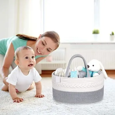 Multifunctional Baby Diaper Storage Basket Cotton Tote Bag  Outdoor • £22.10