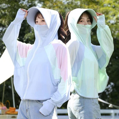 $14.35 • Buy Women Sun Protection Clothing Cool With Cap Uv Protection Riding{ Cycling A6H7