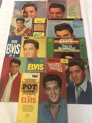 Elvis Presley Lot Of 9 Vintage 33lp Vinyl Records • $85