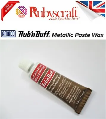 £9.99 • Buy Rub N Buff Original Metallic Gilding Wax Autumn Gold Wood Frame Paste 15ml