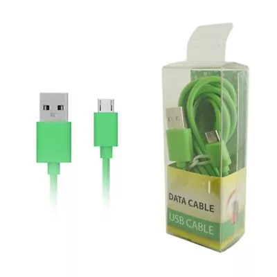 Green Color USB Sync Data Charger 5 Feet Cable Micro-USB Connector Cord Wire • $6.92