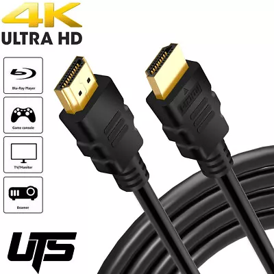 £0.99 • Buy Premium 4k Hdmi Cable 2.0 High Speed Gold Plated Lead 2160p 3d Hdtv Ultra Uhd