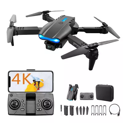 E99 PRO Drone RC Drones Pro 4K HD Camera WIFI FPV Foldable Mini Quadcopter • £31.99