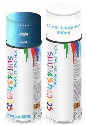 For Isuzu Aerosol Spray Paint Astra Blue 656 Car Scratch Fix Repair Lacquer • £21.99