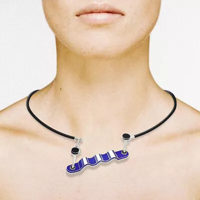 Vintage ACME Studio “Tapas  Necklace By MEMPHIS Designer MARTINE BEDIN - NEW • $195