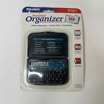 Rolodex Electronic Personal Organizer NEW 1998 Franklin RFNA-2 Stores 100 Items • $14.72