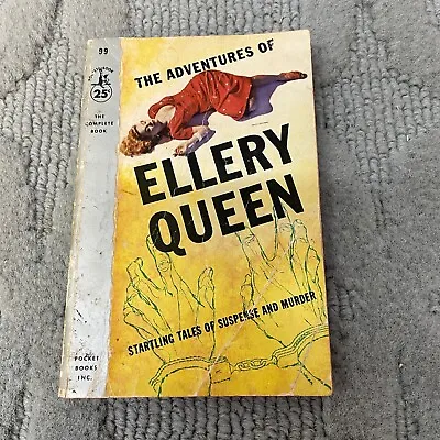 The Adventures Of Ellery Queen Paperback Book By Ellery Queen Pocket Books 1954 • $14.99