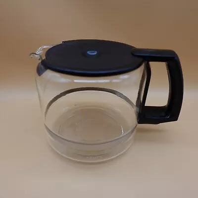 Krups Coffee Pot 12 Cup Replacement Carafe Black Lid  Handle Pro Aroma 452 453 • $16.95