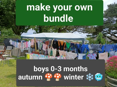 £1.49 • Buy 0-3 Months Boys Outfits Sleepsuits Jacket Dungarees Autumn Winter Make A Bundle
