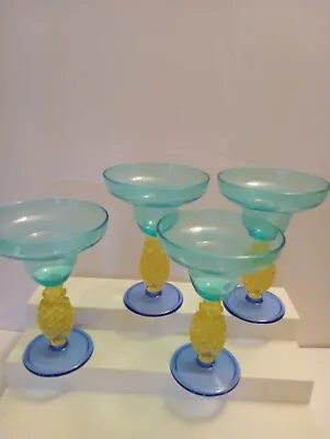 Novelty  Pineapple Theme Margarita Glasses • $9.99