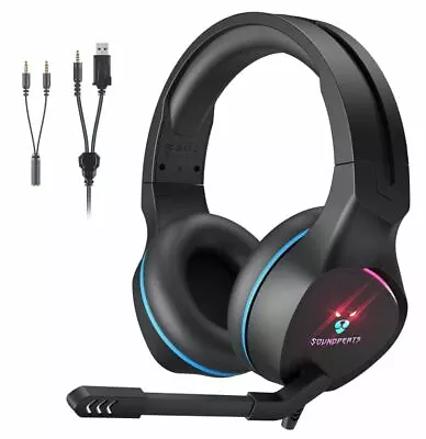 SoundPEATS Gaming Headset/ Heaphone For PS4 PC Xbox One/S PS VITA Separate Mic  • $34.99