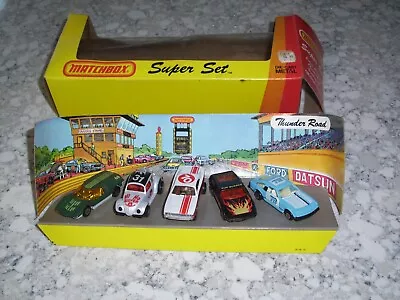 1981 Matchbox Super Set Thunder Road With Orange Peel Hi Ho Silver & More • $115