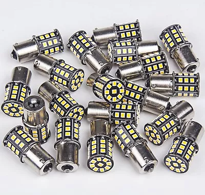 20x Warm White 1156 BA15S 1141 1003 RV Camper Trailer Interior 33-LED Light Bulb • $22.99