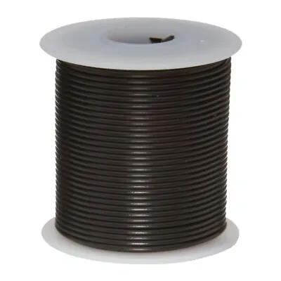 26 AWG Gauge Stranded Hook Up Wire Black 100 Ft 0.0190  MIL Spec 600 Volts • $12.06