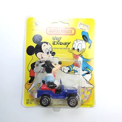 MATCHBOX 1979 WALT DISNEY WD5 MICKEY MOUSE  MICKEYS MAIL JEEP Hood • $24.99