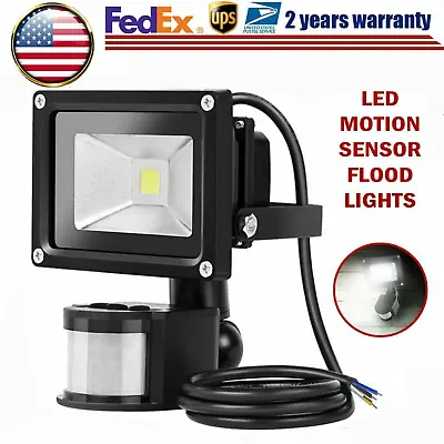 30W 50W 100W LED Flood Light PIR Motion Sensor Ouoor Garden Security Spotlight • $11.59