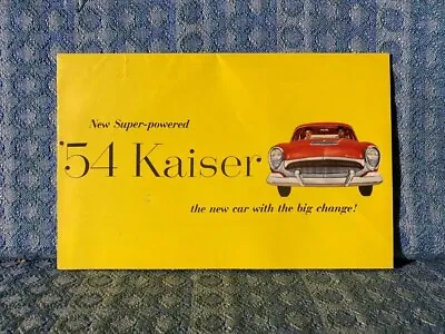 1954 Kaiser Original Full Color Sales Brochure / Poster Special Manhattan Darrin • $18.99