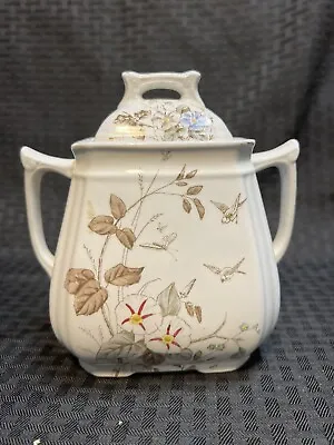 Antique Alfred Meakin Ironstone Tea/Coffee Canister Morning Glory England  • $21.95