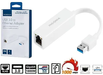 USB 3.0 To Ethernet Adapter LAN RJ45 1000Mbps Network Adapter For Windows PC Mac • $9.99