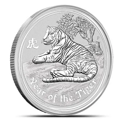 2010 Year Of Tiger 5 Oz Silver Coin - Australian Lunar Series II - Mint Fresh • $291