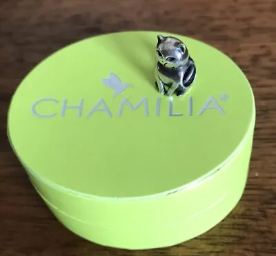 Chamilia Cat Charm - Boxed • £14