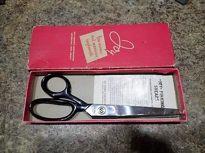 Vintage JOY 9. 25  Pinking Zigzag Cut  Fabric Shears Scissors Forged Steel • £14.45