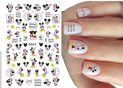 Mickey/Minnie Mouse Cartoon Nail Art Nail Stickers-Water Transfer-D004 • $3