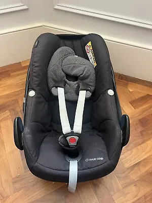 Maxi Cosi Pebble Baby Car Seat & Isofix Base Buggy Adaptors & Mirror • £50