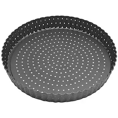 BYKITCHEN Tart Quiche Tin 24cm Perforated Tart Tin With Removable Loose Base • £13.25