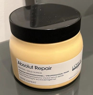 £22.99 • Buy L'Oreal Serie Expert Absolut Repair 500ml Mask Gold Quinoa Protein New Design!