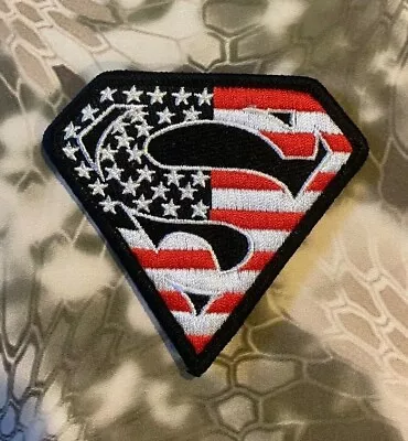 VELCRO® BRAND Fastener Morale HOOK Super Man USA Full Color Patches 2.75  • $5.95