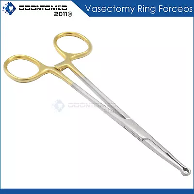 Vasectomy Ring Forceps 5.5  Gold Handle Surgical Dental Instruments • $7.85