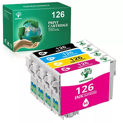 4x Ink For Epson 126 Workforce 545 635 645 845 WF-3520 WF-3530 WF-3540 WF-7010 • $16.69