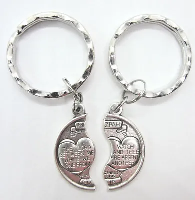 Mizpah Medal Coin Key Ring Set For Two  • $12.99