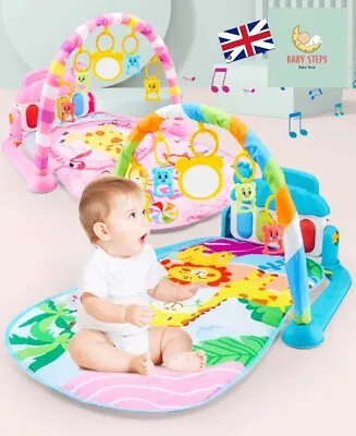 Gym Play Mat Baby Newborn Kid 3 In1 Fitness Music Lay Fun Piano Boy Girl Gift Uk • £17.99