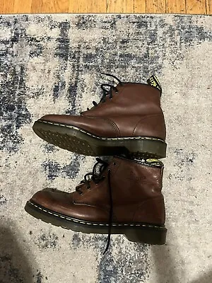 VTG RARE Doc Dr Martens Boots 6- Eye Brown Made In England Men Sz Uk 11 Us12 • $165