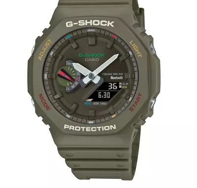 Casio G-Shock Analog-Digital Tough Solar Army Green Men's Watch GAB2100FC-3A • $139.99