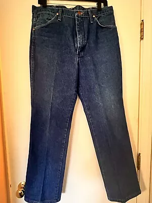 Vintage Men’s Wranglers 936DEN Straight Denim Blue Jeans 36 X 30 • $9.95