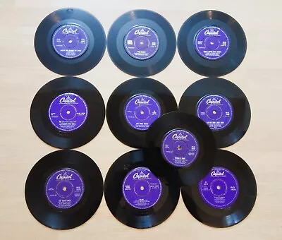 CAPITOL RECORDS ~JOB LOT~10 X 7 Vinyl Single Records~ 60s/50s ~All Listed (K42) • £16.99