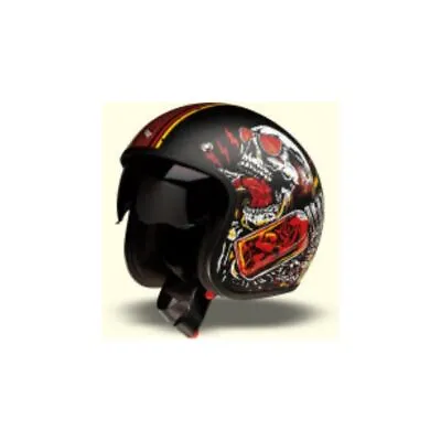 Z1R Saturn Devil Made Me For Adult Mens Open Face Street Motorcycle - Helmets • $66.50