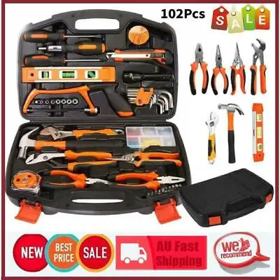 $56.89 • Buy Tool Set Box Hand Tool Kit For Home Repair DIY Household Toolbox Storage Case