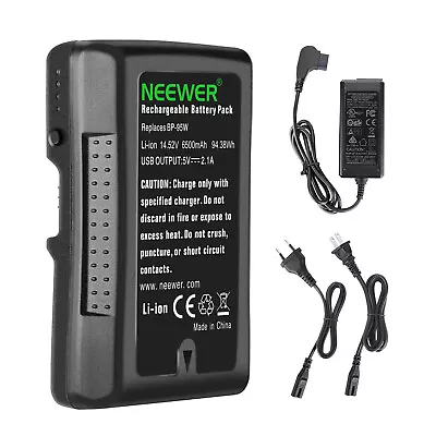 Neewer BP-95W 6600mAh V-Lock Battery 14.8V Rechargeable Li-ion Battery • $89.99