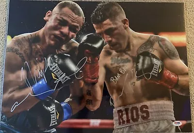 Brandon Rios Vs Mike Alvarado Dual Signed 16x20 Photo PSA/DNA • $180