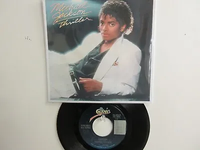 💥' MICHAEL JACKSON ' HIT 45 + PICTURE [Thriller]   1984 !💥 • $17.99
