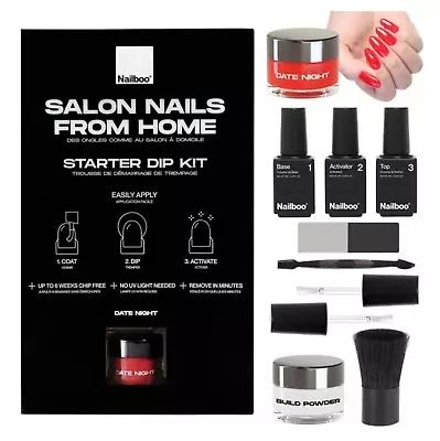 Nailboo Basics PREMIUM Powder Dip Nail Starter Kit For Beginners DATE NIGHT • $12.49