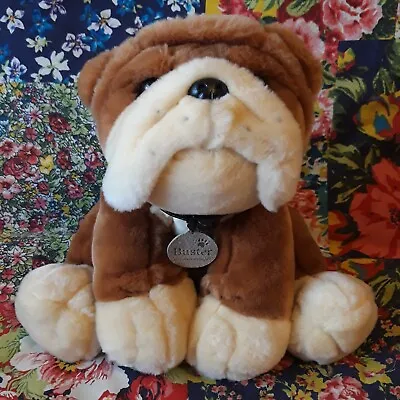 Keel Toys 12  Buster British Bulldog Soft Toy Dog Puppy With Collar Simply Soft • £15