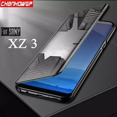 $30.03 • Buy Mirror Smart View Flip Case For Sony Xperia XZ3 Clear HD Screen Full Cover On Xp