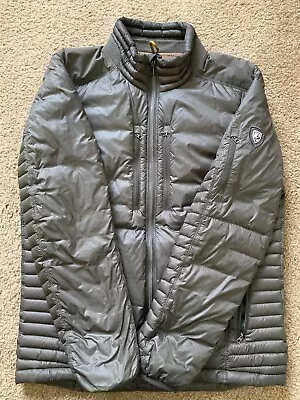 Kuhl Spyfire Olive Green Full Zip Down Puffer Jacket Coat Men's Medium • $105