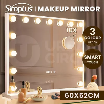 Simplus Vanity Makeup Mirror With Lights Hollywood LED Mirrors 60CM • $89.87