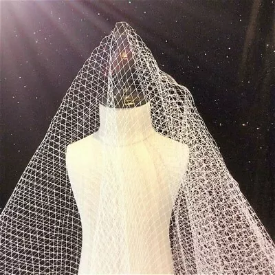 100x180cm Wedding Birdcage Veiling Millinery Hat Trim Veil Net Fabric Crafts Sew • $12.75